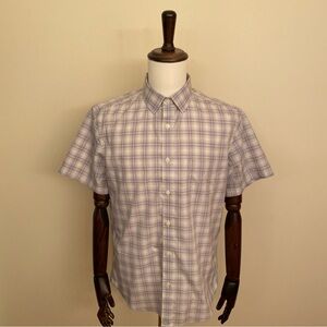 UNTUCKit Lavender Checkered Casual Shirt